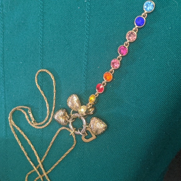 "Four Hearts" 14kt Gold Filled Spiedel upcycled necklace by Fairygodmother - Picture 3 of 7